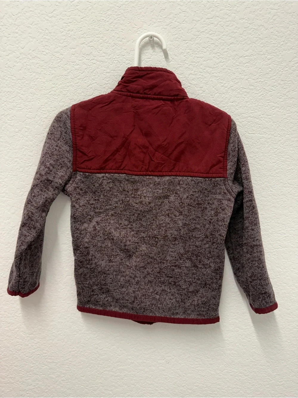 The Children's Place Marled Burgundy & Heather Jacket